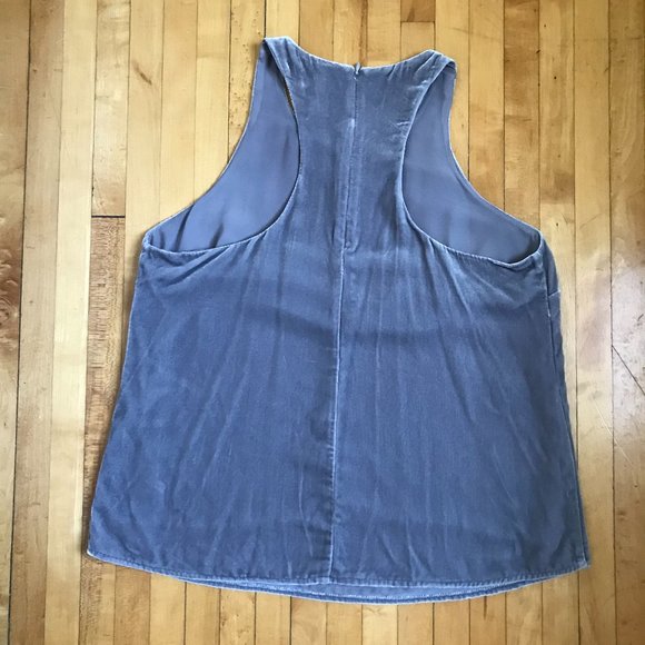 Joie Brighton Grey Velvet Racerback Tank - Picture 4 of 5